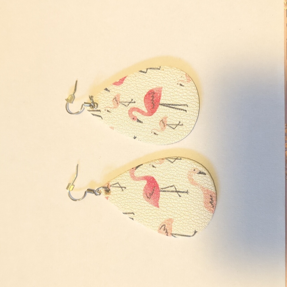flamingo earrings